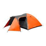 Carpa Iglú 6 Personas Reforzada Comedor Camping Kushiro Color Naranja