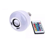 3 Lampada Musical Caixa De Som Bluetooth  Rgb Com Controle