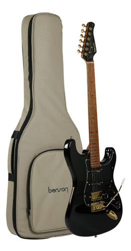 Guitarra Benson Hardy 902 Black E Gold Com Bag Hss