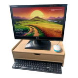 Mesinha Suporte Monitor Telas Teclado Folhas A4 Mdf