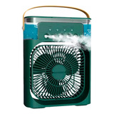 Ventilador De Umidificador De Ar Condicionado De Mesa Portátil Kimhi Com Luz Led De 3 Velocidades, Cor Verde