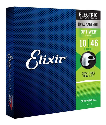 Encordoamento Guitarra Elixir Optiweb 10/46 Orig. Selo Izzo