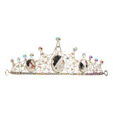 Tiara Diadema Boda Novia Cristal Diamante Cabello De Baile