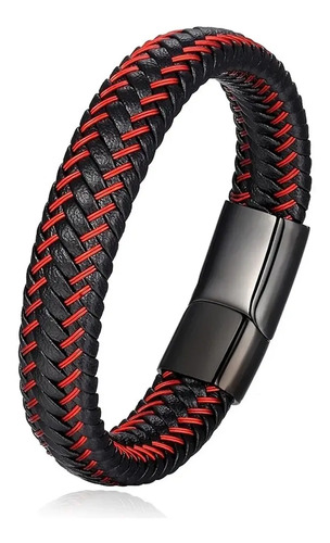 Pulsera Brazalete Caballero Piel Genuina Retro Vintage