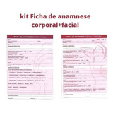 Kit Bloco Ficha Anamnese Facial+corporal Estética 100 Folhas