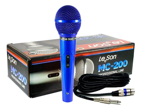 Microfone Le Son Mc-200 Dinamico Cardióide Profissional 
