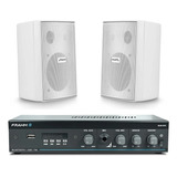 Kit Frahm Som Ambiente Amplificador Bluetooth 2 Caixas Ps200