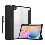 Capa Acrílico Slot Caneta + Caneta Para Galaxy Tab S6 Lite