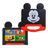 Capa P/ Tablet M7 3g 4g M7s Plus Mickey + Película + Caneta