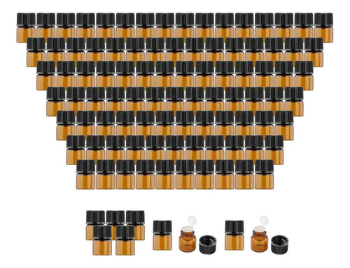 100x Mini Ambar Glass Vial Vial Of Muestra Ambar