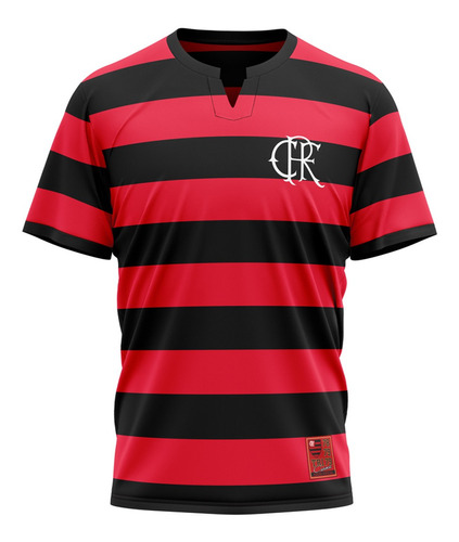 Camisa Retro Flamengo Anos 70 Rubro-negro Licenciado