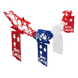 Guirnalda Fiestas Patrias Viva Chile 18 Cm X 2 Metros 