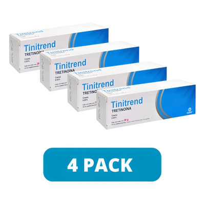 Tretinoína Crema 0.05% Elimina Manchas Acné Y Arrugas 4 Pack | Envío gratis