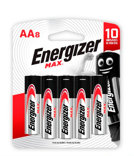 Pilas Alcalinas Aa Energizer Blister X 8 Unidades