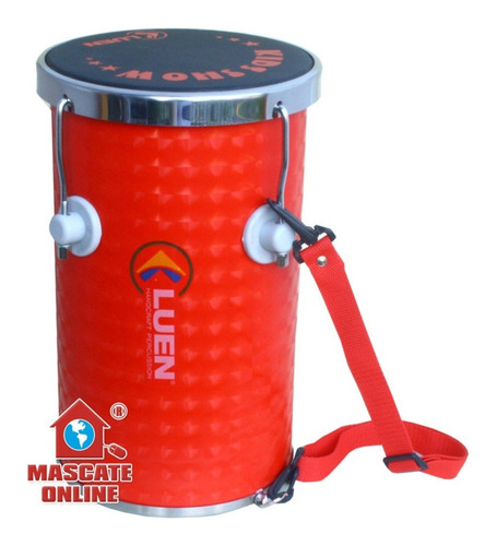 Tantam Infantil Vermelho Luen Kids Percussão Musical Rebolo