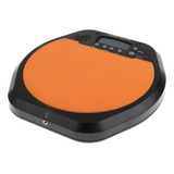 Práctica Drum Pad Drummer Pad Training Naranja Metrónomo