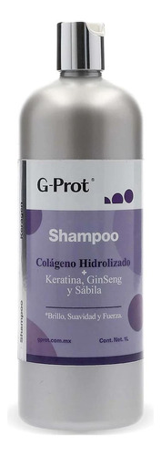  Shampoo Keragen Colageno Keratina, Ginseng Sábila 1 Lt G-pro
