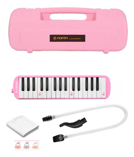 Melodica Feifan Rosa Escolar 32 Teclas,teclado De Aire