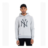 New Era Sudadera Hoodie New York Yankees Mlb Gris