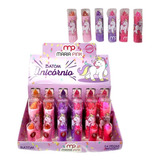 6 Batom Infantil Gloss Crianças Kit Batons Atacado Revenda