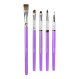 Set De 5 Pinceles Wilton 1907-1352 Color Violeta