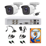 Kit Video Vigilancia Epcom 2 Cámaras 1080p Baluns 500gb