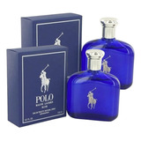 Paquete Polo Blue Ralph Lauren 125ml Caballero 2 Pzas