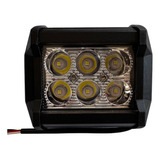 Faro/barra Dually 6 Hiper Leds, Fijo Y Estrobo 18w Spot 