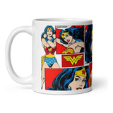 Taza Mujer Maravilla Viñetas  - Orca Importada