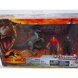 Figura Jurassic World Owen & Velociraptor Blue Mattel