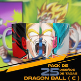 25 Plantillas Sublimación Tazas | Dragon Ball 