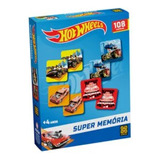 Super Jogo Da Memória Hot Wheels 108 Cartelas Grow 4424