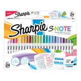 Destacadores Sharpie Note Set 24 Tonos Pasteles