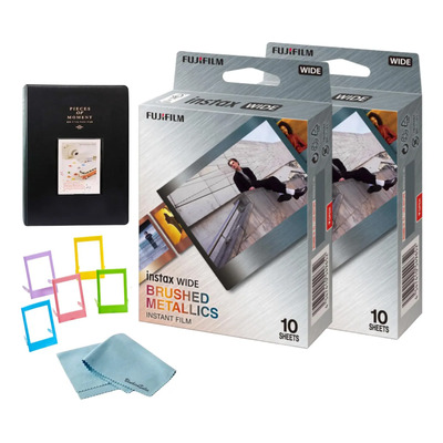 Paquete De Película Instantánea Fujifilm Instax Wide Brushed | Envío gratis