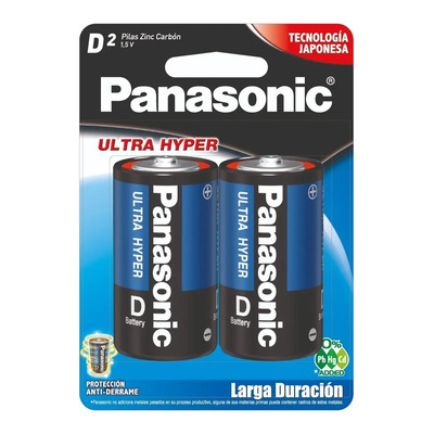 Pilas Tipo D De Carbón Zinc Panasonic Blíster Con 2 Pilas | MercadoLibre