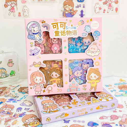 Stickers Kawaii Pegatinas Niñas 100 Hojas Calcomanías