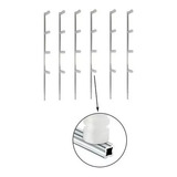 6pcs Haste De Aluminio Estrela Cerca Eletrica 4 Isoladores