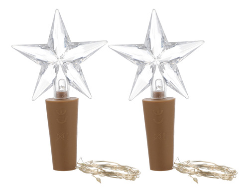 Cadena De Luces Star Decor Para Botellas Y Corcho, 2 Unidade