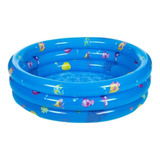 Piscina Inflable Plástico Bebe 3 Anillos 140cm X 40cm