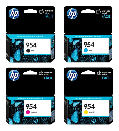 Cartuchos De Tinta Hp 954 (negro, Cian, Amarillo, Magenta