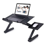 Mesa Para Notebook Con Ventilador Apoya Mouse Ajustable/