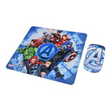 Kit Mouse Óptico Inalámbrico + Mousepad Marvel Avengers