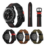 T Correa De Piel 22mm Para Samsung Gear S3 Galaxy Watch 46mm