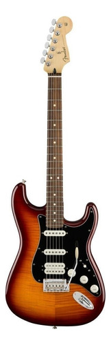Guitarra Eléctrica Fender Player Stratocaster Hss Plus Top De Aliso Tobacco Burst Poliuretano Brillante Con Diapasón De Granadillo Brasileño