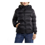 Rusty Pop Scene Puffer Coat Ld Campera Mujer