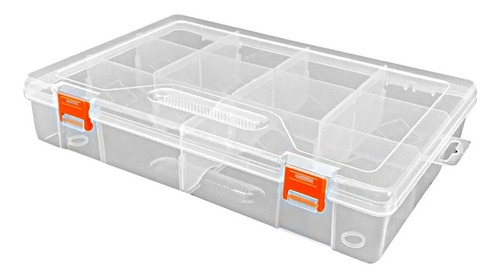 Caja Organizadora 10 Compartimientos Cpo-1030 Kushiro Pesca Color Transparente