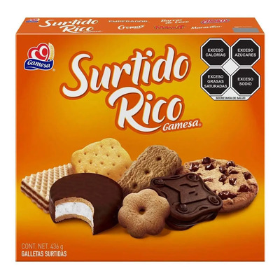 Galletas Gamesa Surtido Rico 436g | MercadoLibre