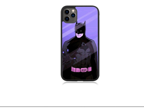 Funda Protector Para iPhone Batman Morado Retro