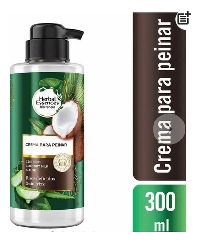 Crema Para Peinar Herbal Eseences Leche De Coco X 300ml