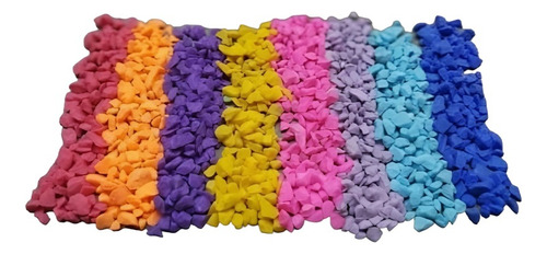 Piedra Grava Colores Peces Para Pecera Decorativa Acuario 8k